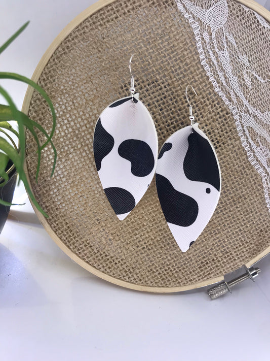 Cow Print Pinched Teardrop
